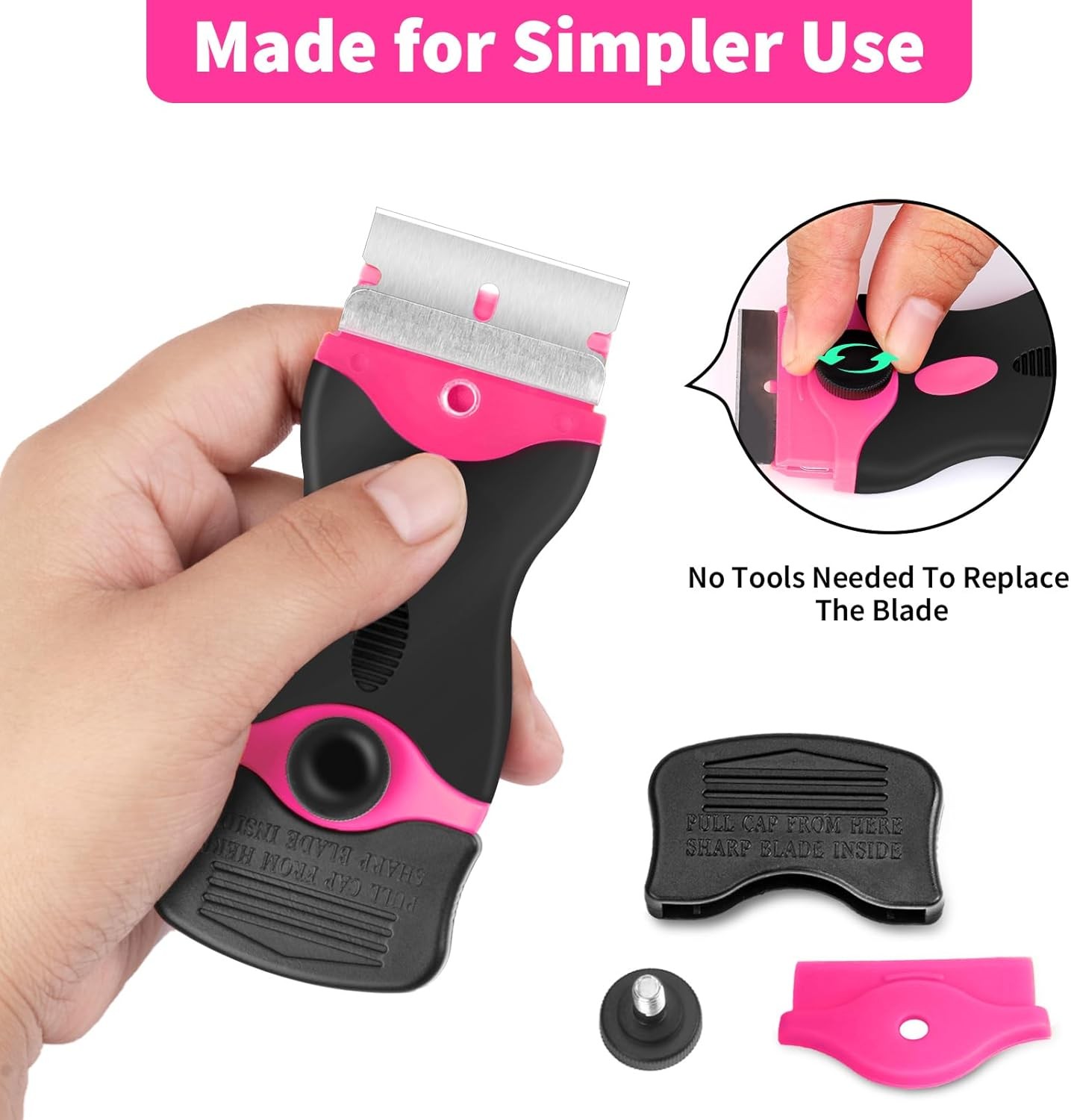 Razor Blade Scraper Tool Kit with 20 Blades for Glass Top Stove Cleaning gallery
