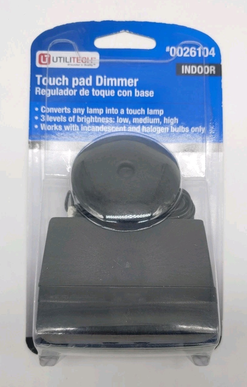 Utilitech Touch Pad Dimmer Convert to Touch Lamp3 Levels of Bright #0026104 NOS gallery