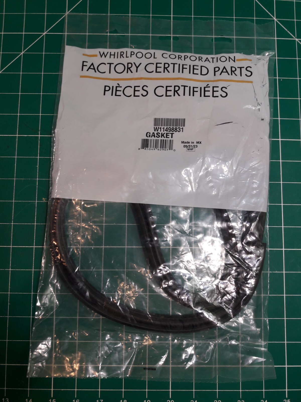 FACTORY PART - FACTORY BAG -Whirlpool Dishwasher Door Gasket W11498831 W11425053 gallery