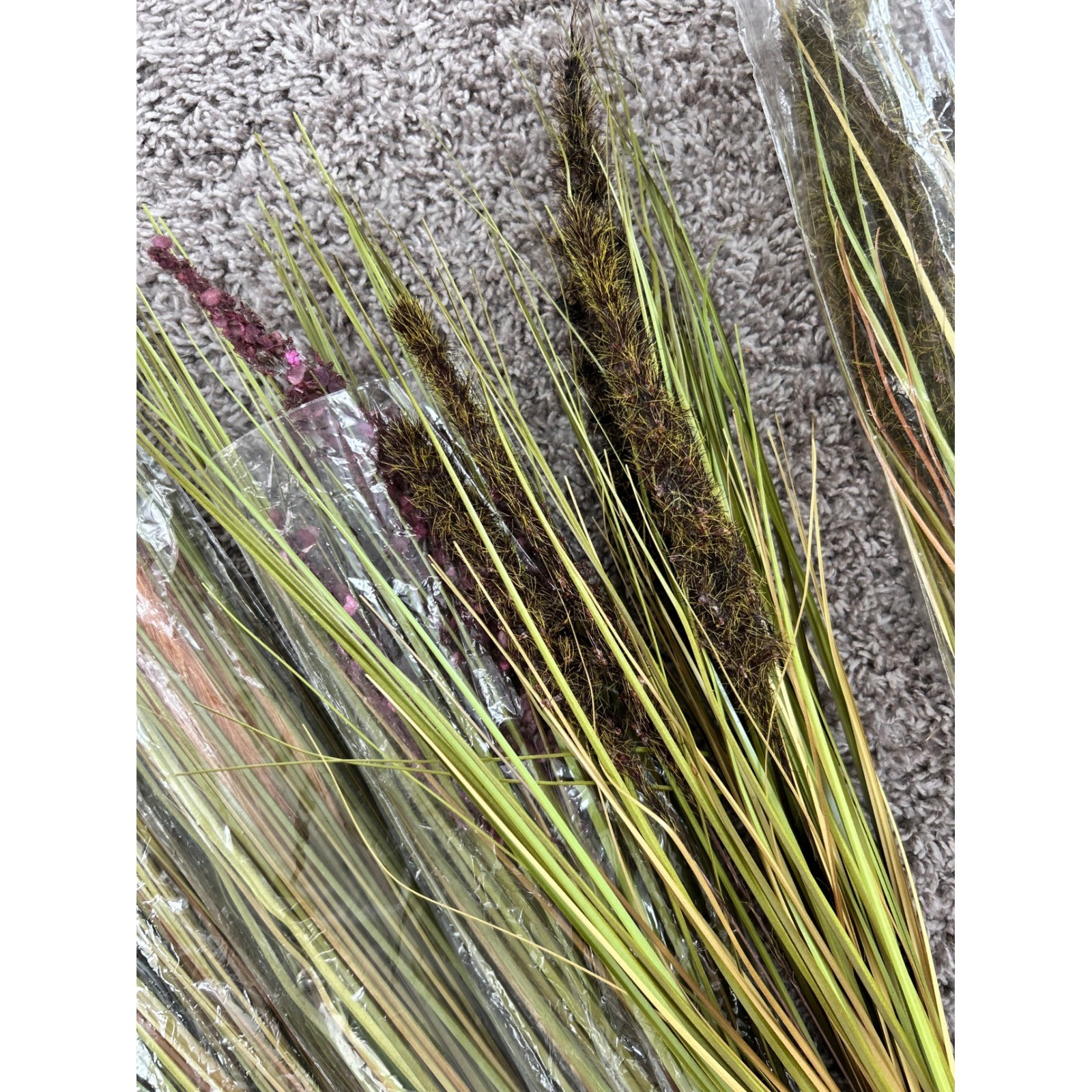 7pc Greenbrier International Artificial Decorative Grass Grain Stems 26 in Multi gallery