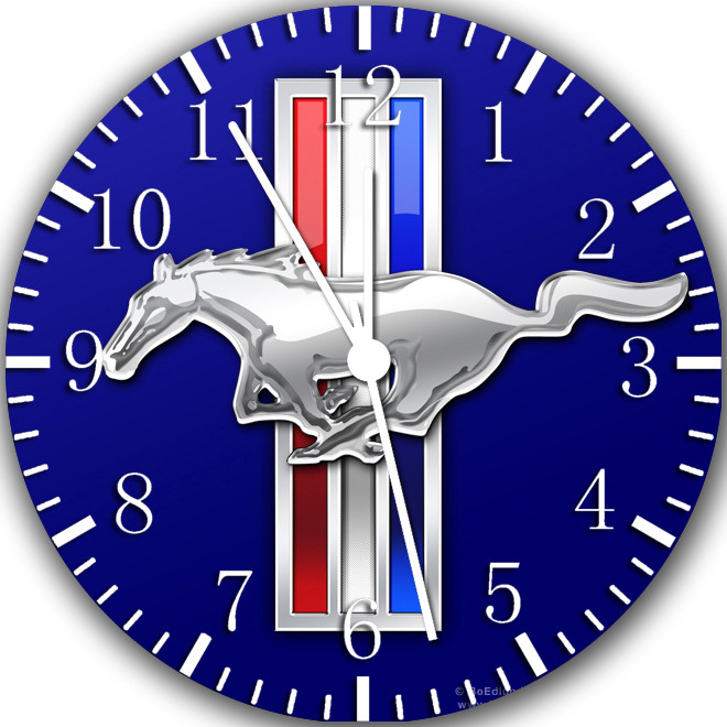 Mustang Frameless Borderless Wall Clock Nice For Gifts or Decor Z162 gallery