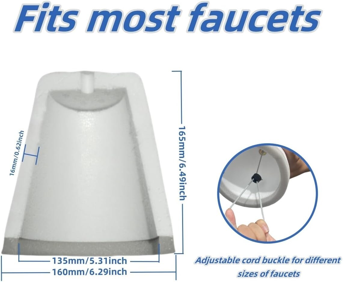 3pcs Faucet Covers for Winter Outdoor Foam Insulation Reusable & Easy to Install gallery
