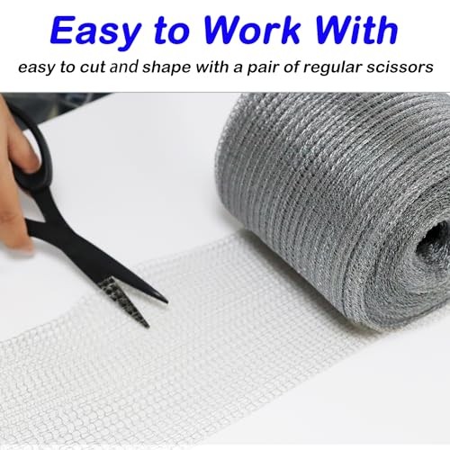 Wire Mesh for Mice Control 5IN X 53Ft,Hole Fill Fabric,Upgraded 5IN*53FT 1 gallery