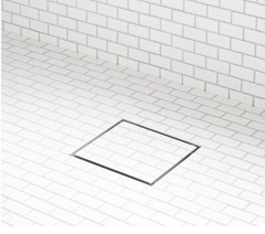 Signature Hardware 6″ COHEN SQUARE TILE-IN SHOWER DRAIN Brass or Stainless Steel