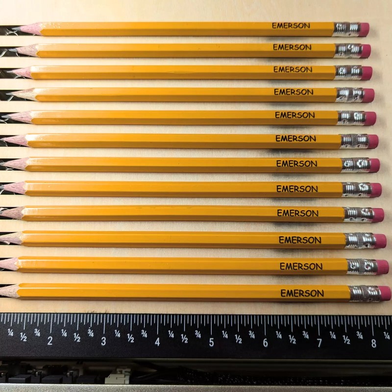 Custom Pencil Engraved Bulk Personalized Business School Teacher Gift gallery
