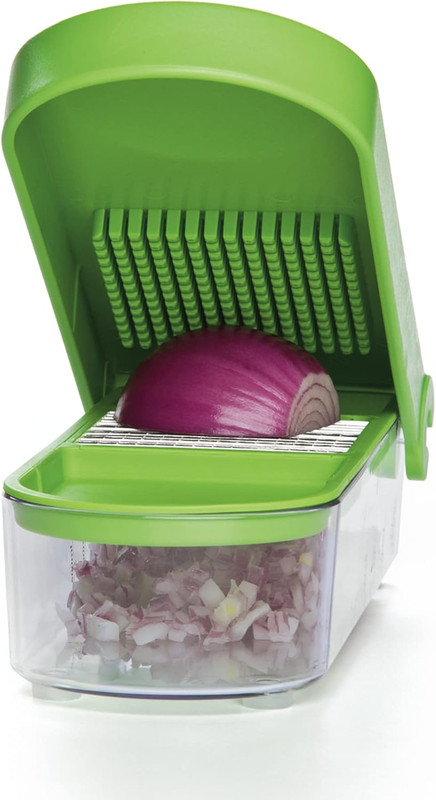 Prepworks Onion Chopper – Green/White, Standard, for Quick and Easy Dicing and C gallery