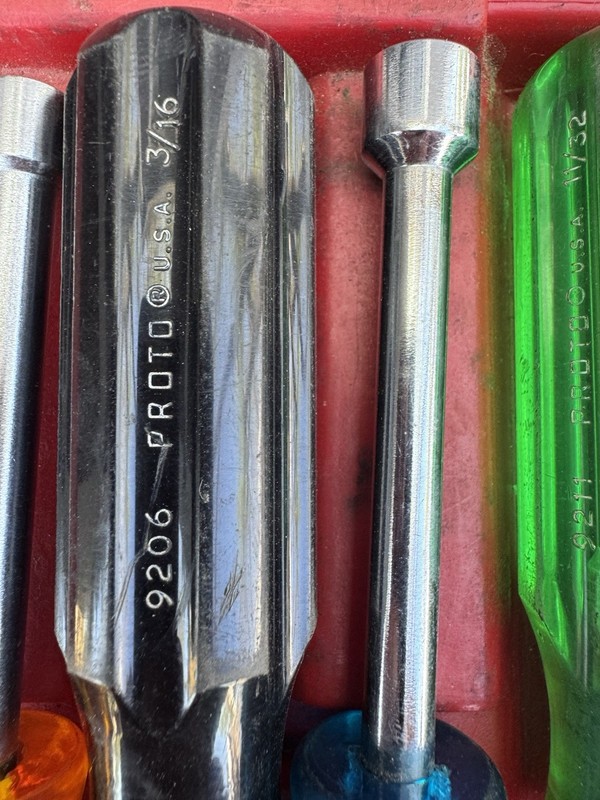 PROTO 11 Piece Solid Round Shank Nut Driver Set 3/16" to 5/8" Incomplete gallery