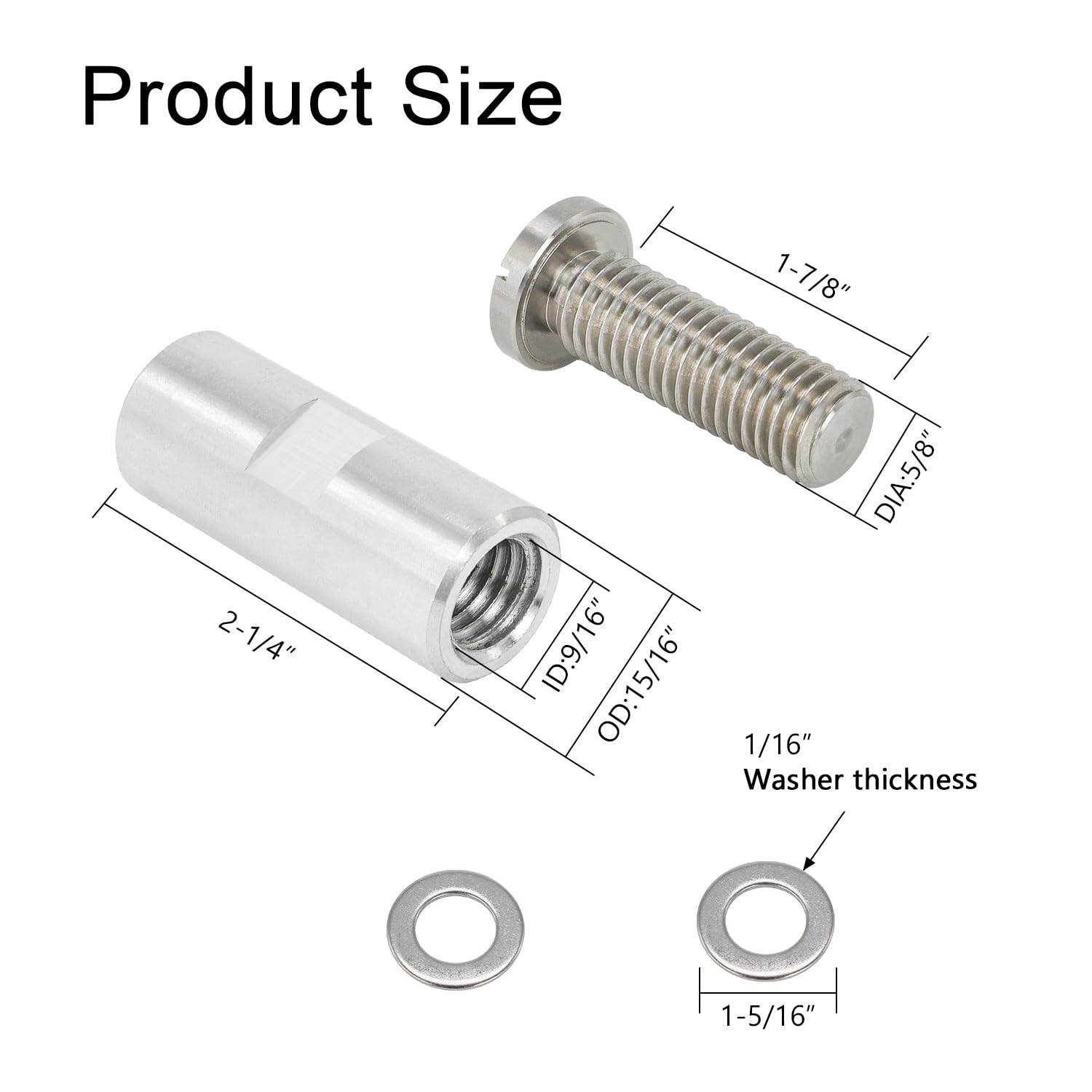 SCOTTCHEN Airway Buffing Wheel Extension Shaft 21/4" L Angle Grinder Buff Ext... gallery