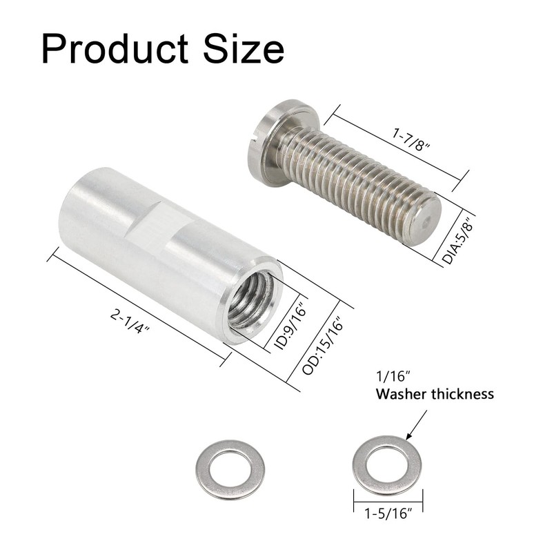 SCOTTCHEN Airway Buffing Wheel Extension Shaft 21/4" L Angle Grinder Buff Ext... gallery