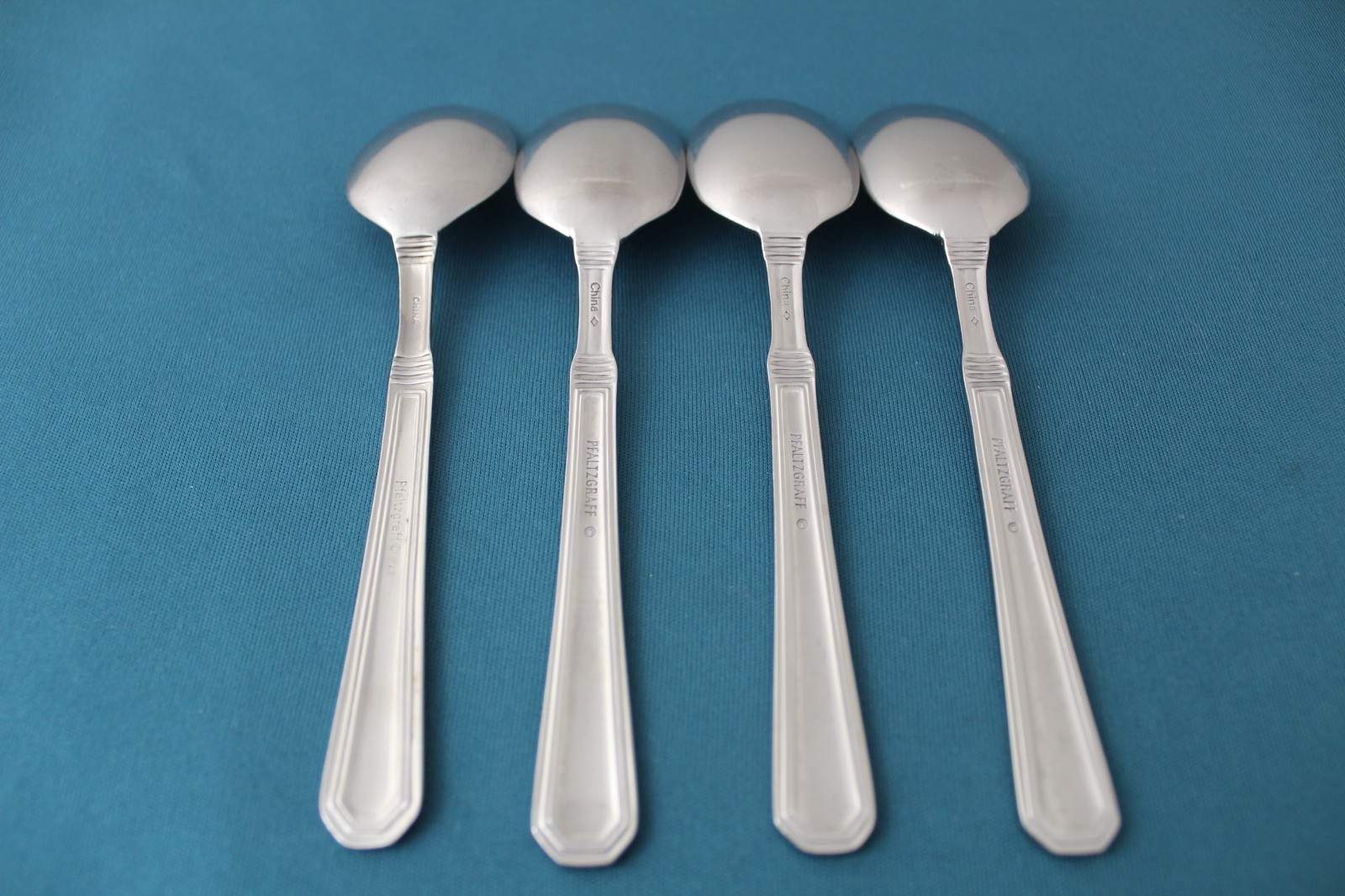 Pfaltzgraff PROVIDENCE GLOSSY Teaspoons (Set of 4) China Stainless 6" gallery