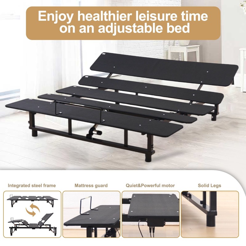 Zero Gravity Queen Adjustable Bed Frame, Head/Foot Incline, Wireless Remote gallery