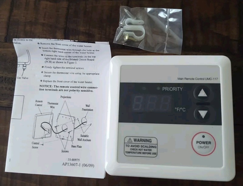 Supplying Demand Rheem RTG20006DW UMC-117 Wired Main Remote Control RTG and RTGH gallery
