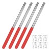 4-Pack Telescopic Handheld Flagpoles, 5.2ft/1.6m Stainless Steel Pole [Red] gallery