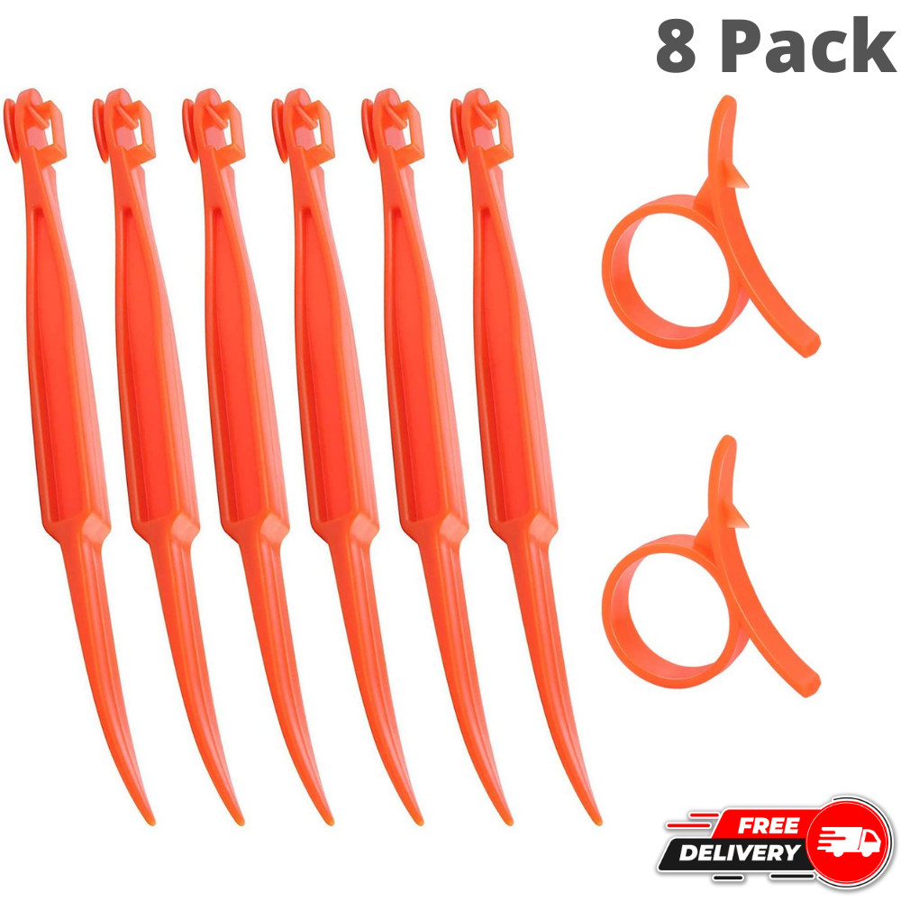 6+2 Pack Orange Citrus Peeler Kitchen Tool Safe Plastic Easy Fruit Slicer Cutter gallery