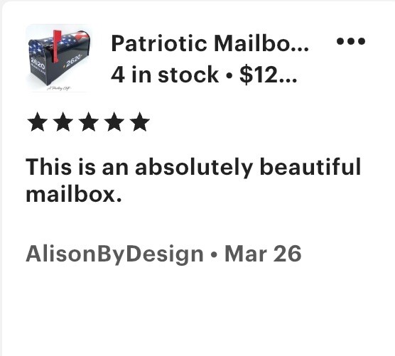Patriotic Custom Mailbox - Personalized gift For Dad And Mom gallery