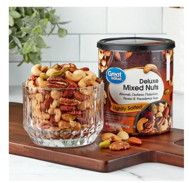 Great Value Lightly Salted, Deluxe Mixed Nuts, 15.25 oz New gallery