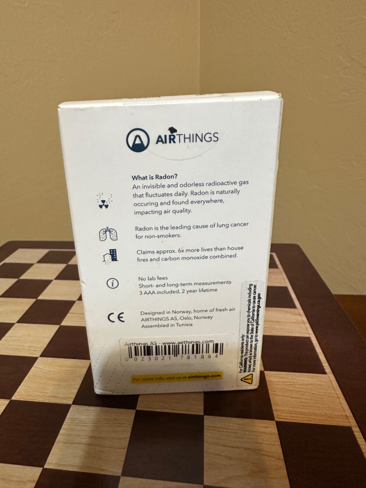 Portable, lightweight, Airthings 223 Corentium Home Radon Detector gallery