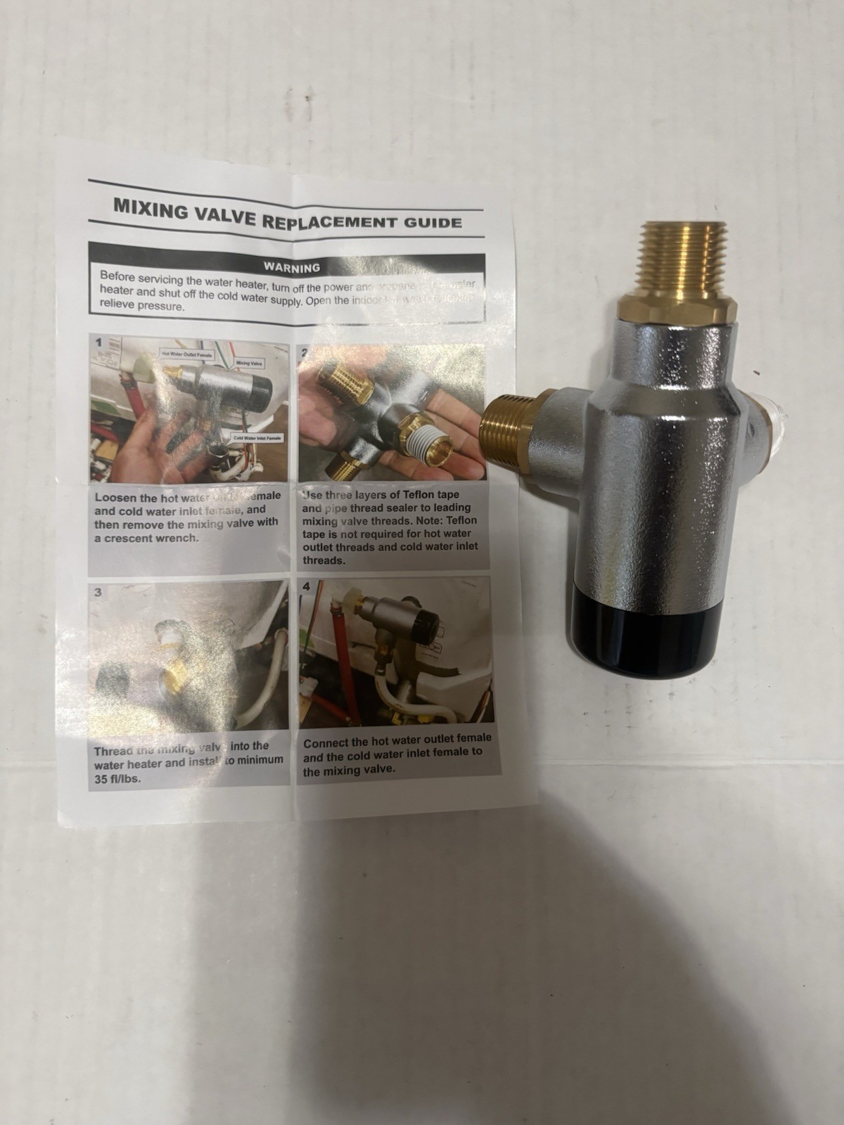 Water Heater Mixing Valve Replacement Thermostatic Mixing Valve Brass gallery