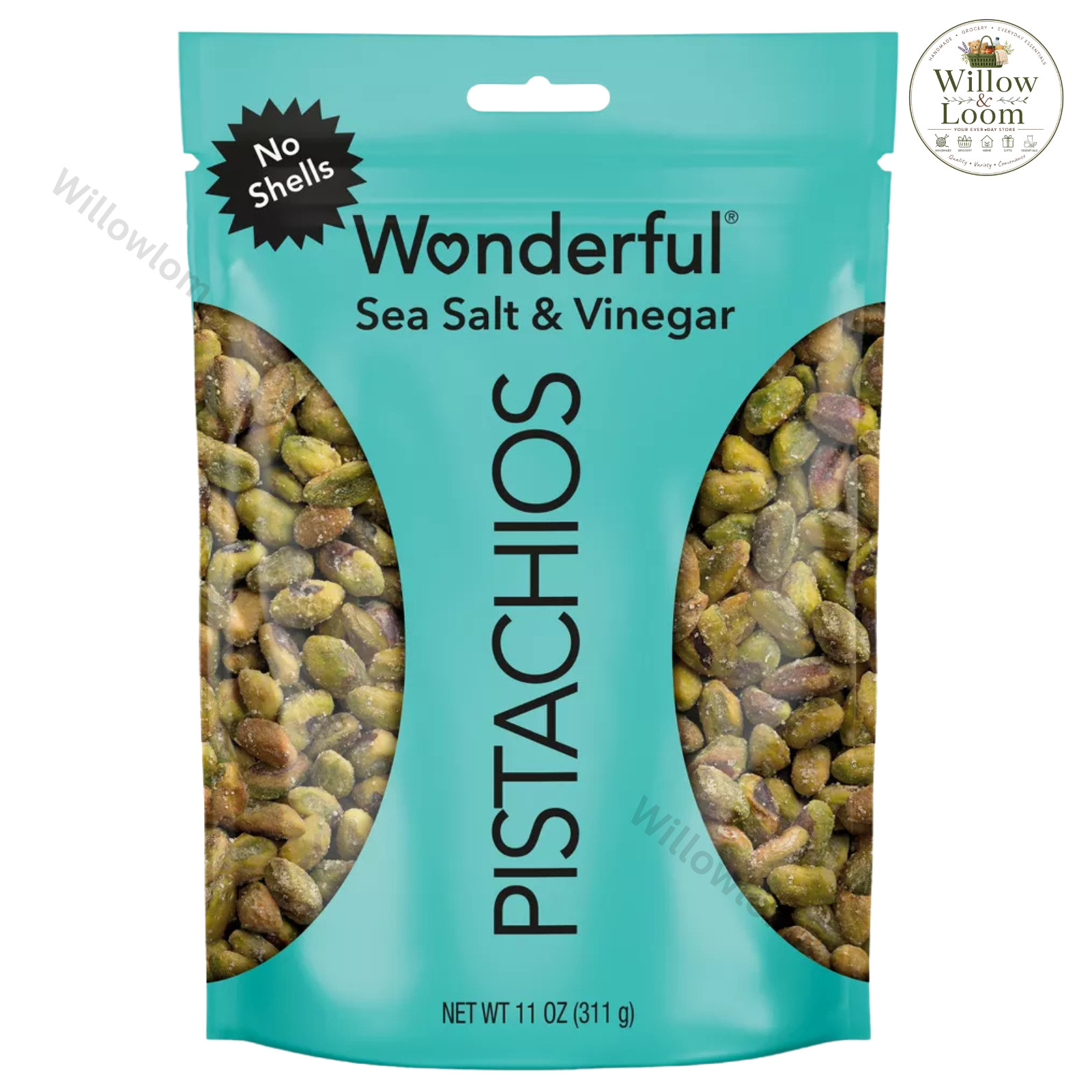 Wonderful Pistachios No Shells Sea Salt & Vinegar Select one 22oz & 11oz Pouch gallery