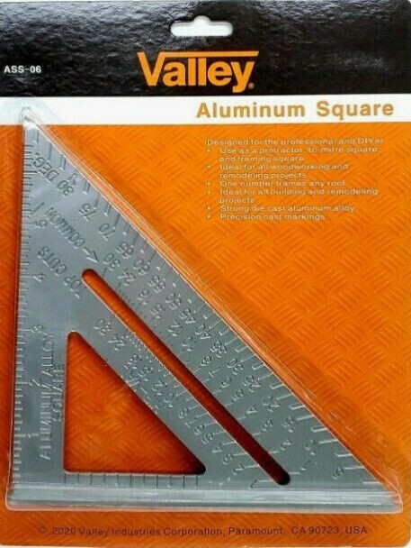 Carpenter Speed 6" Aluminum Square Combination Protractor Framing Tool Square gallery
