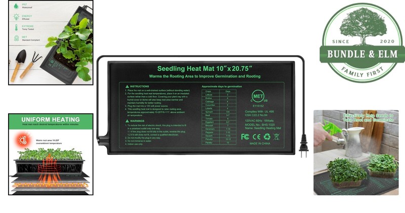 Energy Efficient Seedling Heat Mat, Perfect for Home Gardening or Fermentation gallery