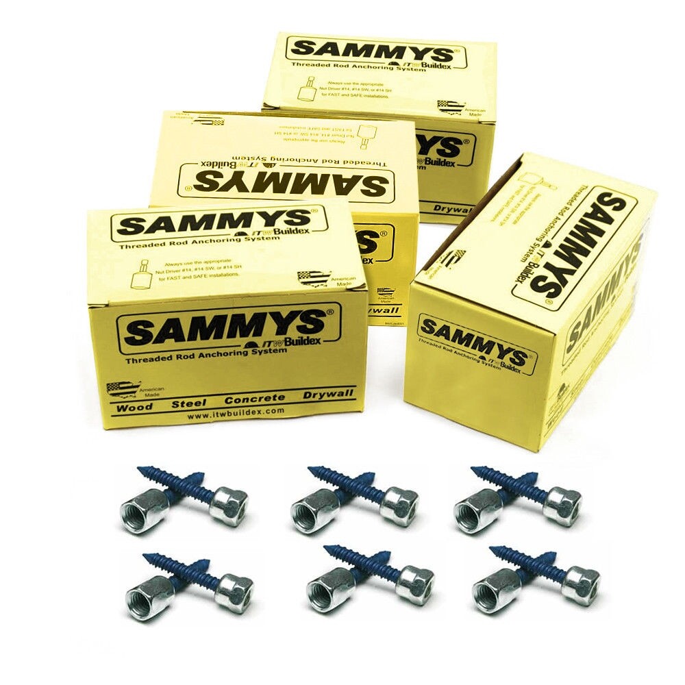 Sammys SWC 20 3/8 Inch Screw Horizontally Threaded Rod Anchor pack of 100 gallery