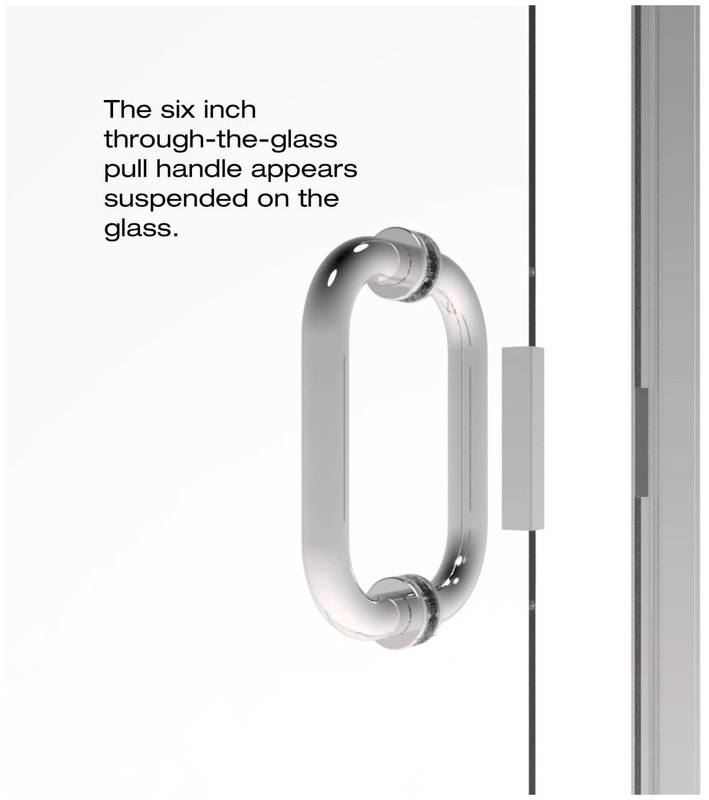 Basco INFN00A3465CL Infinity 65-9/16"H x 34"W Hinged Framed gallery