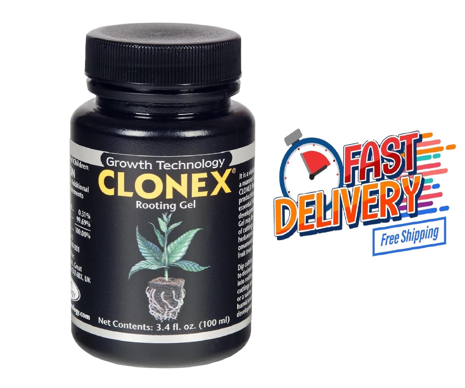 Clonex Rooting Gel 100ml – Plant Cutting Rooting Hormone IBA, Fast Root Growth & gallery
