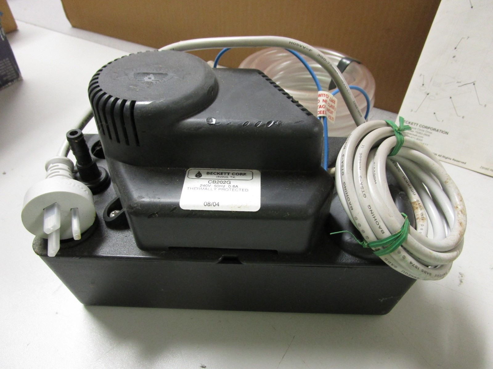 BECKETT CONDENSATE REMOVAL PUMP - MODEL CB202GT - NEW OLD STOCK gallery