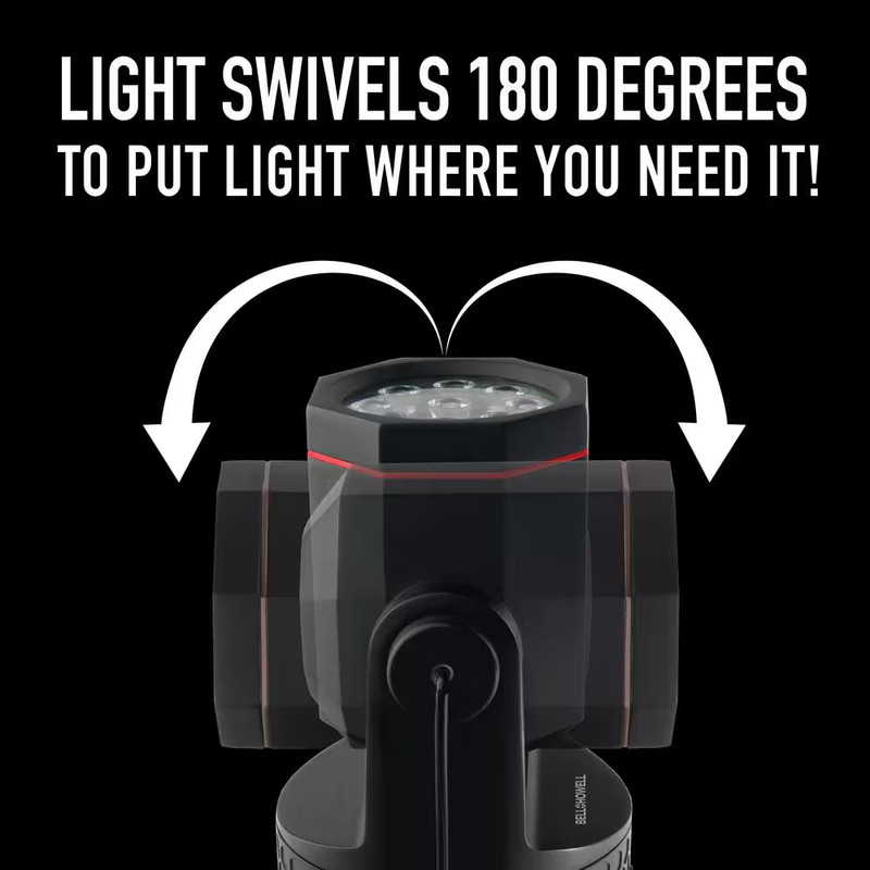 Bionic Work Light Beam 1000 Lumens 9 Super Bright LED Rechargeable Handheld Work gallery