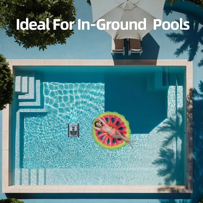 2025 Upgraded Cordless Robotic Pool Vacuum Cleaner Wall-Climbing Brushless Motor gallery