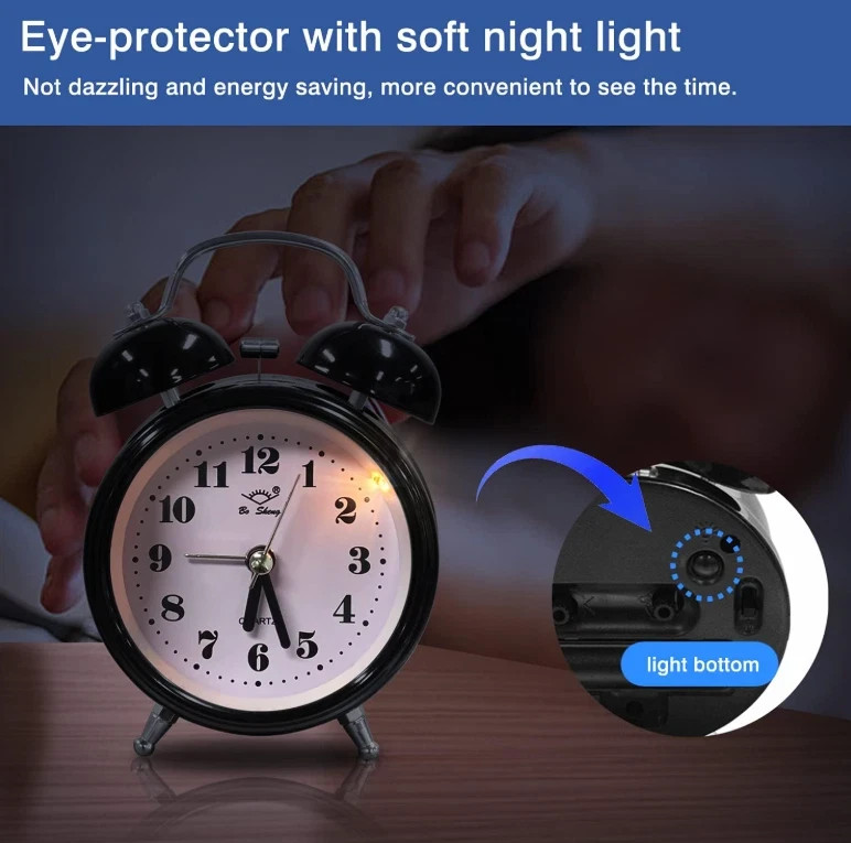 Super-xtremely Extra Loud Alarm Clock for Very Heavy Sleeper Battery Backup NEW gallery