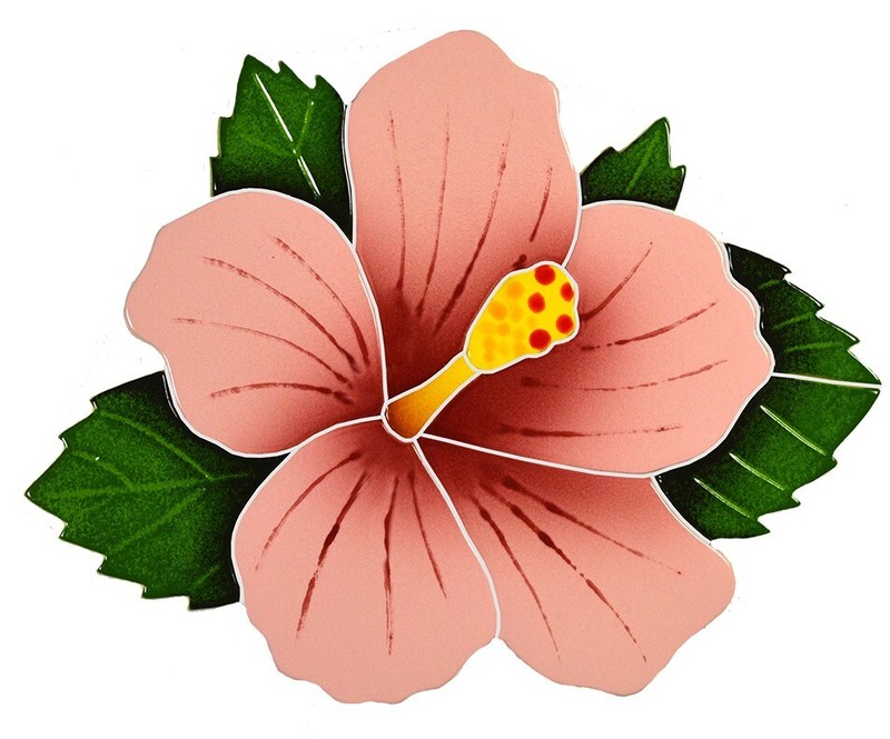 Tropical Hibiscus Mosaic Ceramic Tile Swimming Pool Patio Deck Bath Shower Wall gallery