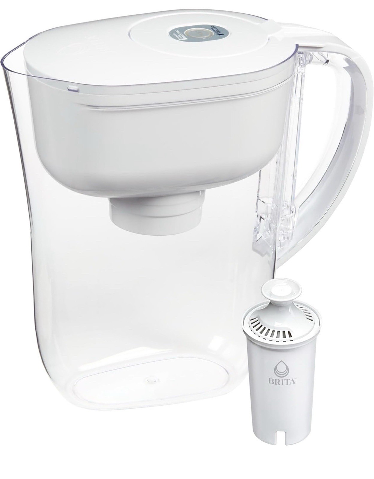 Water Filter Pitcher for Tap with 1Standard Filter, Lasts 2 Months, 6-Cup Withe gallery