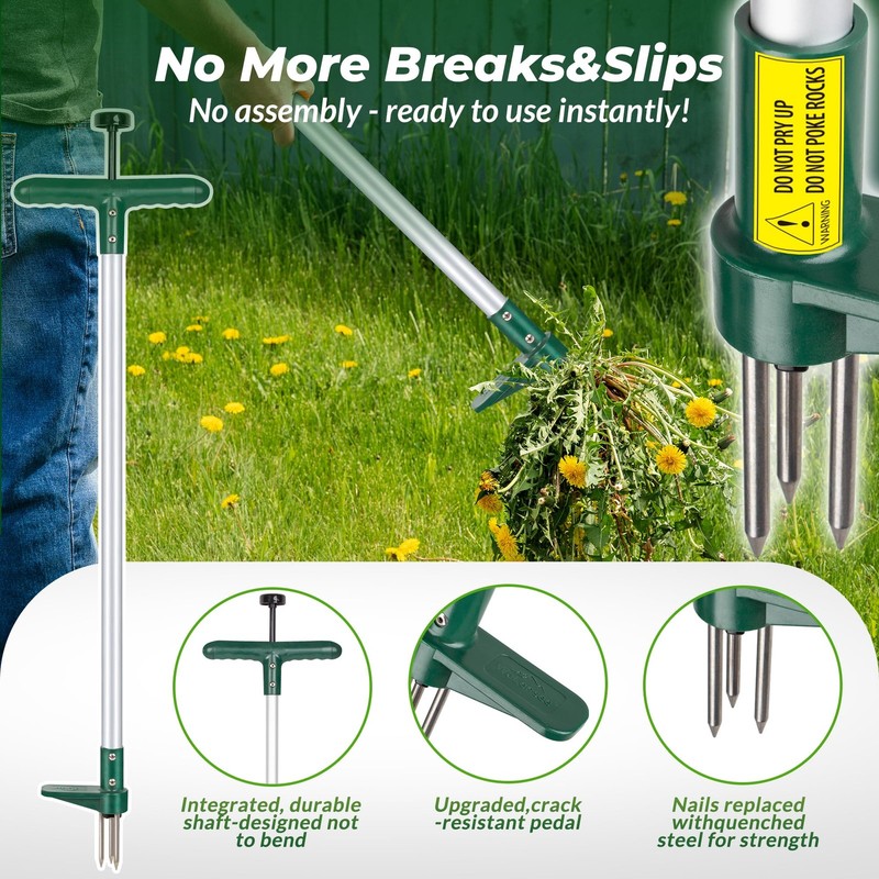 Walensee Weed Puller, Stand Up Weeder Hand Tool, Long Handle Garden Weeding T... gallery