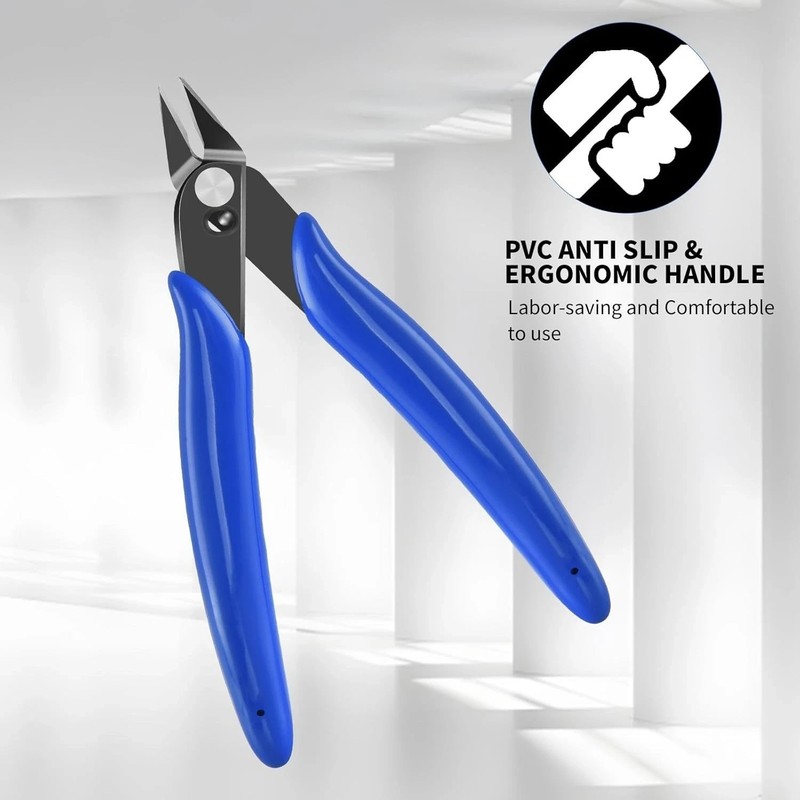 5 Inch Micro Flush Cutter, 2 Pack Small Wire Cutters Spring Loaded Cutting Plier gallery