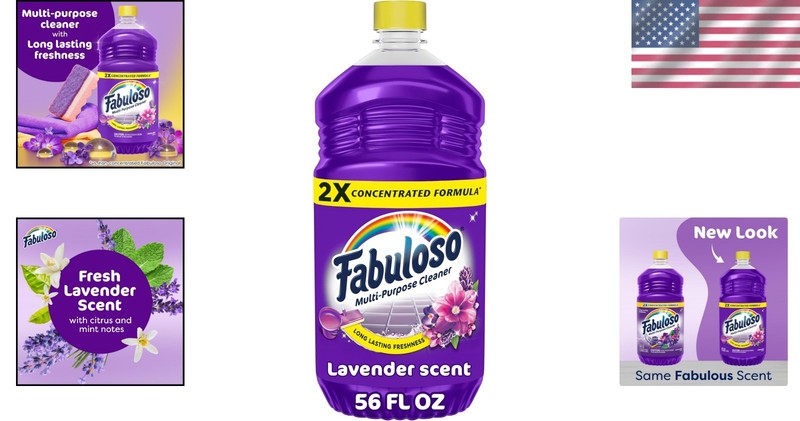 Versatile 2X Concentrated Lavender Cleaning Solution, 56 Fl Oz - No Rinse! gallery