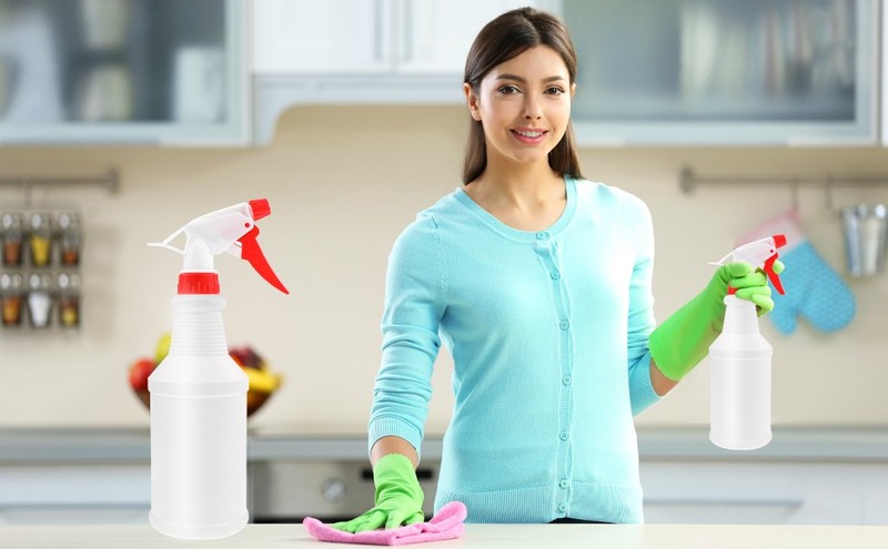 Empty Spray Bottles (16oz/2Pack) - Adjustable Spray Bottles for Cleaning gallery