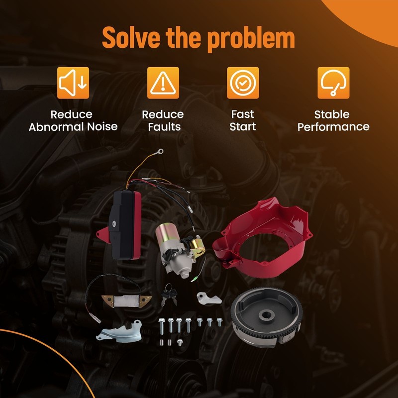 Engine Electric Start Starter Kit Fit for Honda Gx160 5.5hp & Gx200 6.5hp gallery