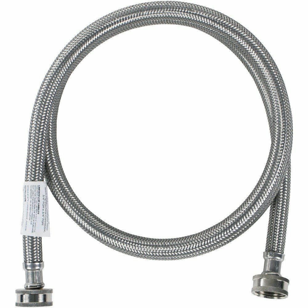 Certified Appliance 5 ft. Braided Stainless Steel Washing Machine Hose gallery
