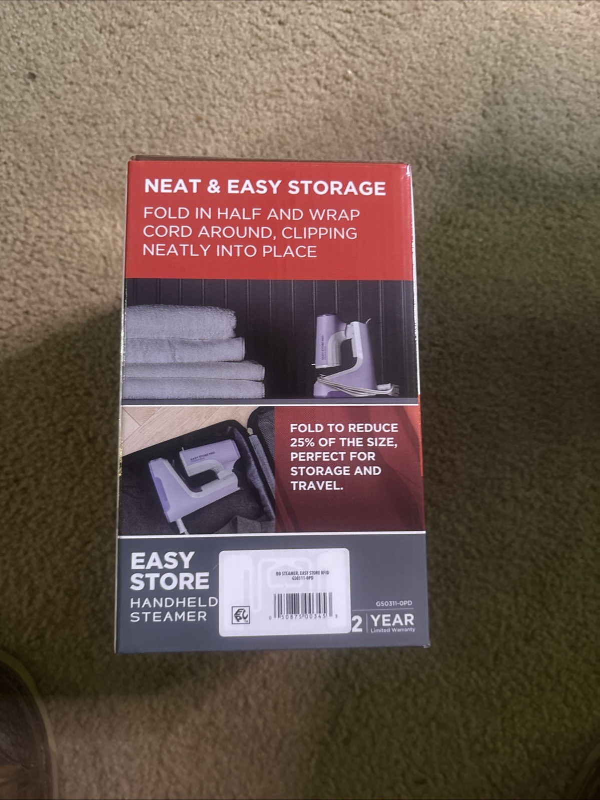 BLACK+DECKER Easy Garment Steamer BRAND NEW gallery