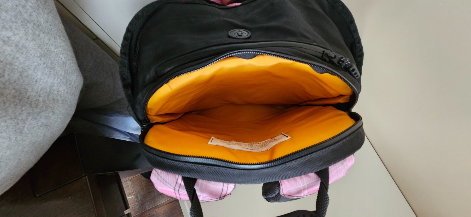 LL Bean Shockwave Backpack Black/Pink With 6 Pockets 2