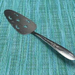 Marcrest MCF1 Atomic Starburst PIE SLICER SERVER Stainless 5 Stars MCM Vtg USA