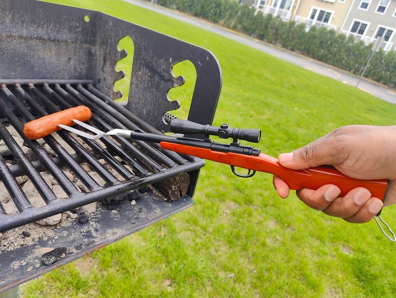 G.E.I. BOLT ACTION BBQ Fork Stainless Steel Grill Tool Novelty Unique Classic Ca gallery