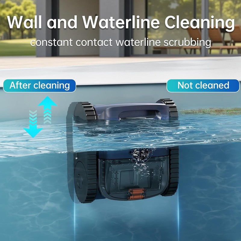 180Min Senlintech Cordless Robotic Pool Cleaner for Inground & Above Ground Pool gallery