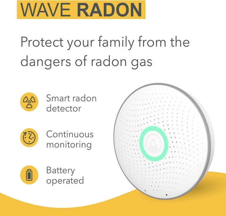 Airthings 2950 Wave Radon - Smart Radon Detector with Humidity & Temperature Sen gallery