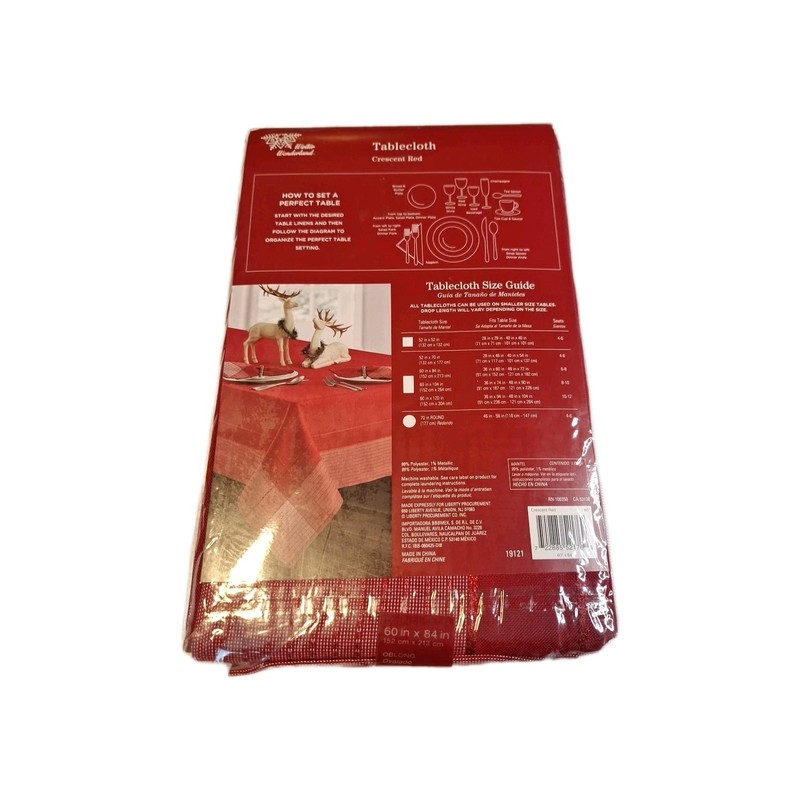 Christmas Winter Wonderland Tablecloth 60"x84" 152cm X 213cm New Oval Or Oblong gallery