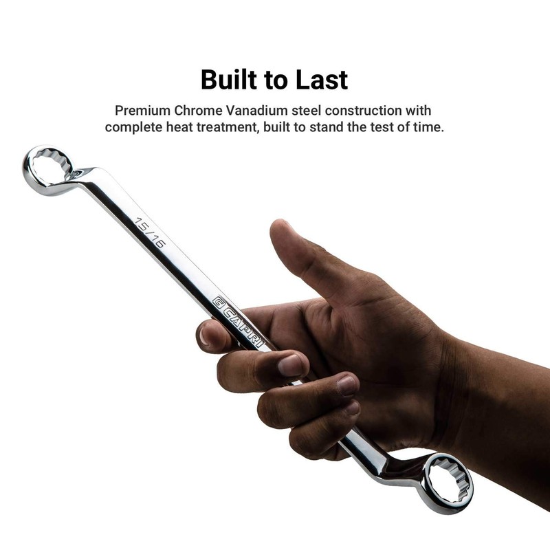 1/2 x 9/16 in. 75-Degree Deep Offset Double Box End Wrench gallery