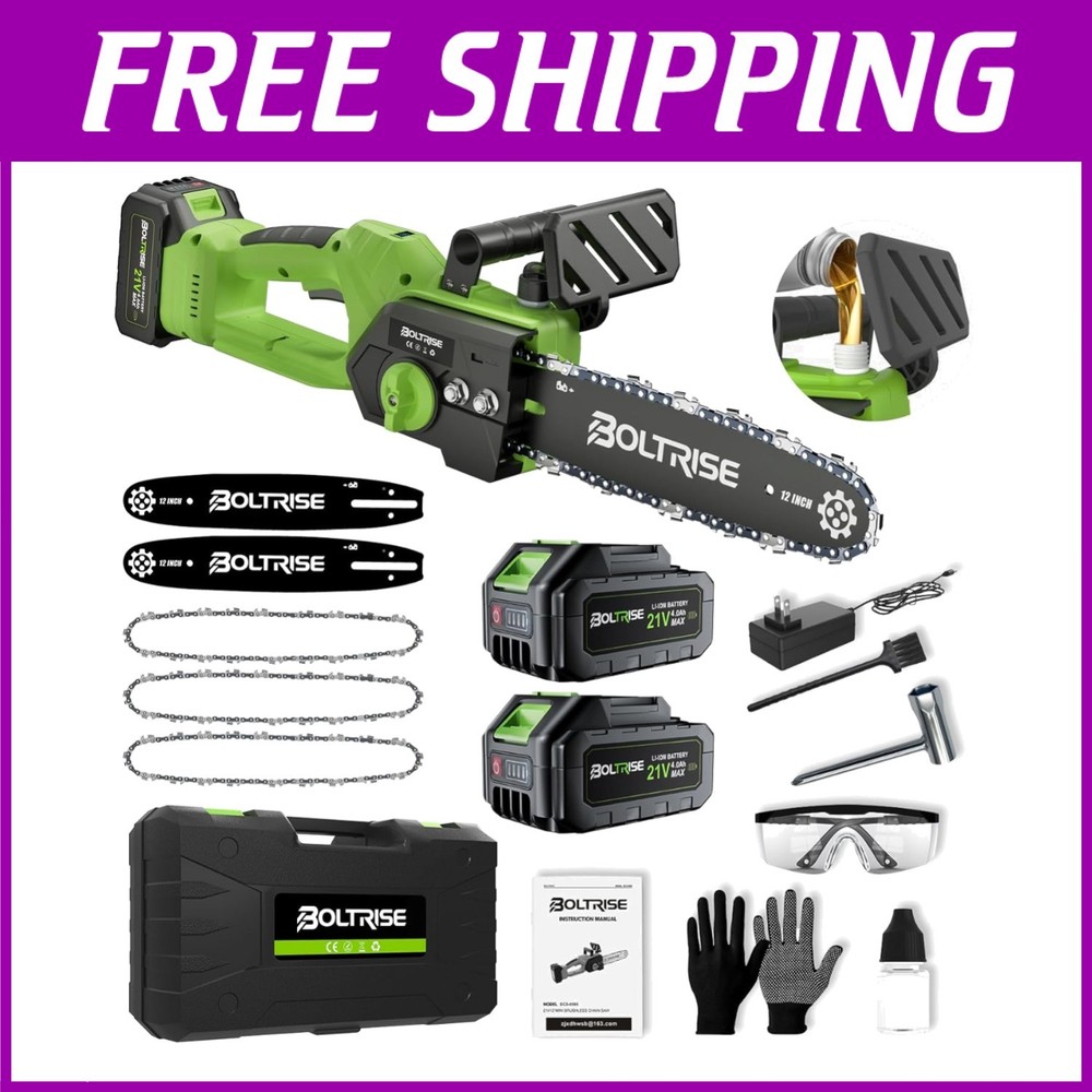 Battery Powered Chainsaw with Power Display, 180 Min Runtime*