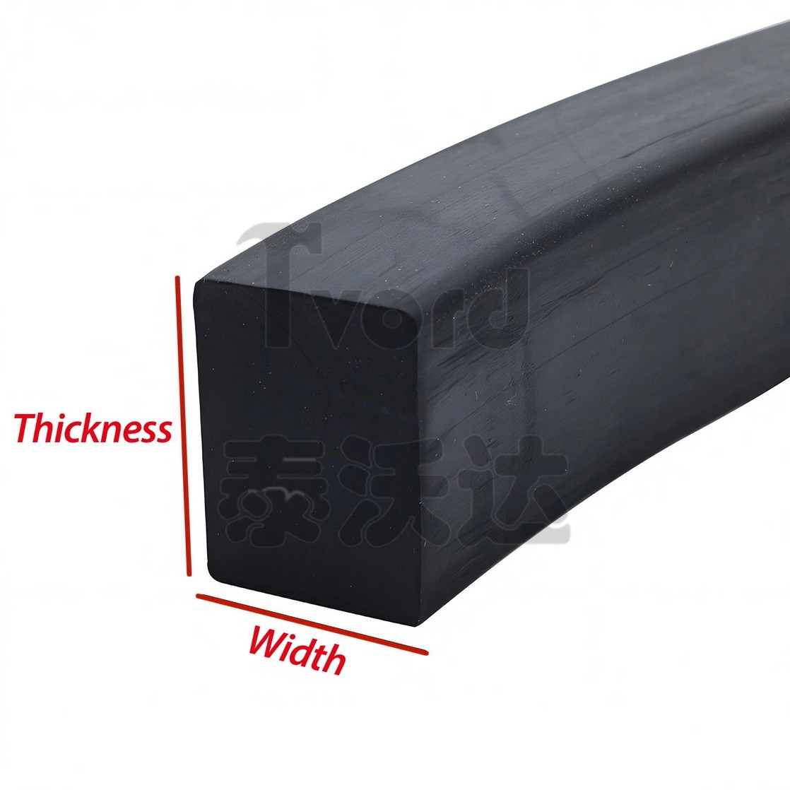 Solid Nitrile NBR Rubber Strip - Various sizes & Thicknesses - 3mm to 70mm gallery